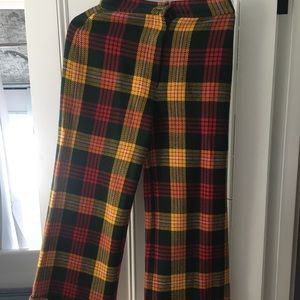 Vintage plaid pants